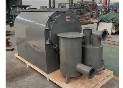 Industriële horizontale bamboe hout kokosnootschaal rijstschil houtskool carbonisatie oven