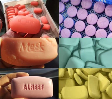 Afwerkingslijn voor toiletzeep